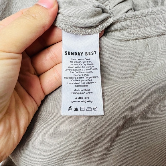 Sunday Best By Aritzia Tabata Tan Strapless Jumpsuit women Size S - Picture 13 of 14